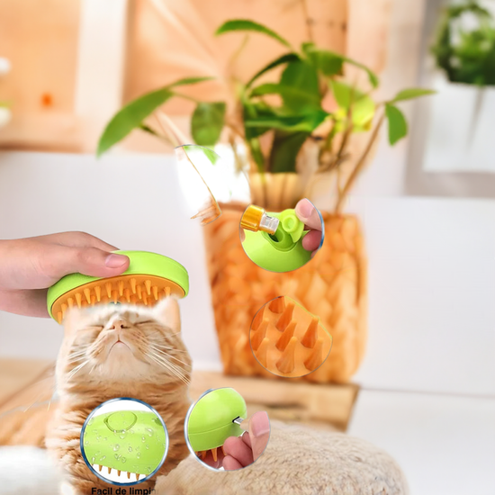 Cepillo Vapor Multifuncional De Mascota